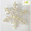 Broche de floco de neve rhinestone